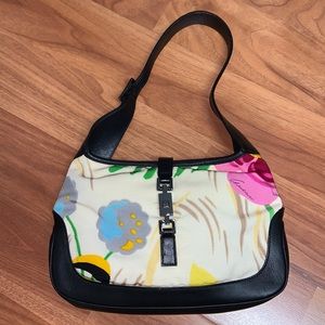NWOT Authentic Gucci Floral Jackie O Handbag